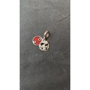 Sterling & enamel Bambi bracelet charm